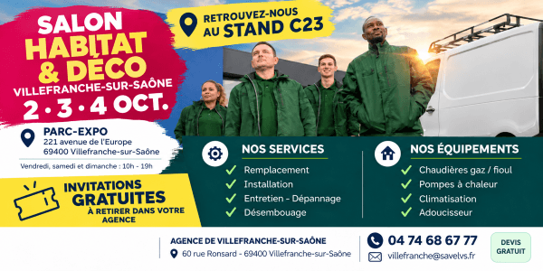 Retrouvez Savelys au Salon Habitat & Déco de Villefranche-sur-Saône !
